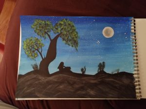 Peinture de Shaami, mars 2019.