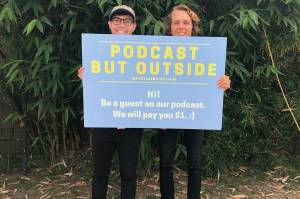 podcast but outside, Michaan, Hersch