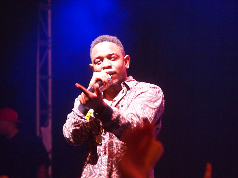 Kendrick Lamar performing in Memphis, Tenessee. Kendrick Lamar performing in Memphis, Tenessee.