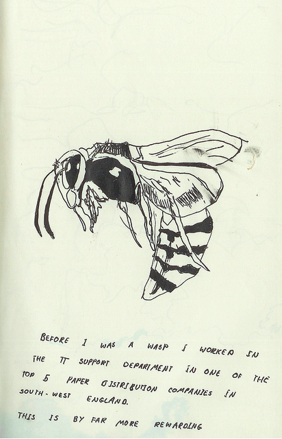 This wasp is quite clever.